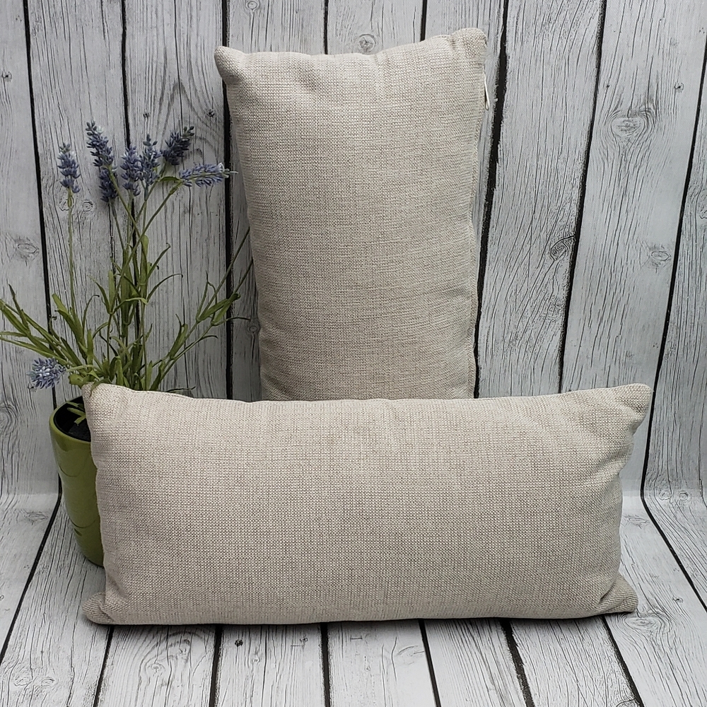 2 Linen Pillow Cover - Modern Rectangle Throw Pillow Cover - Cushion Cover